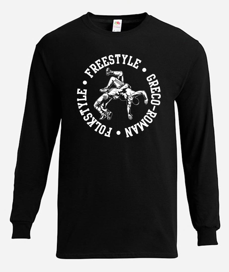 Folkstyle Freestyle Greco-Roman 2 Long Sleeve T-Shirt