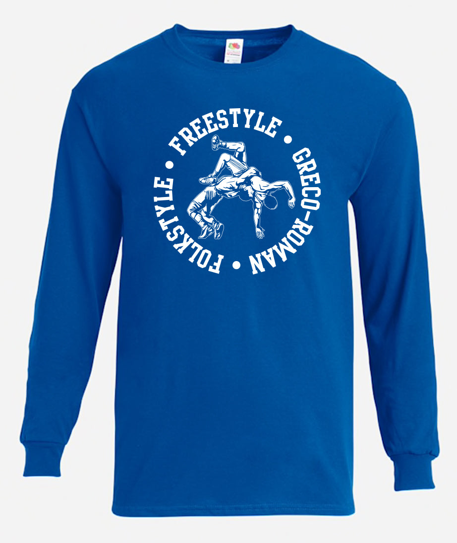 Folkstyle Freestyle Greco-Roman 2 Long Sleeve T-Shirt