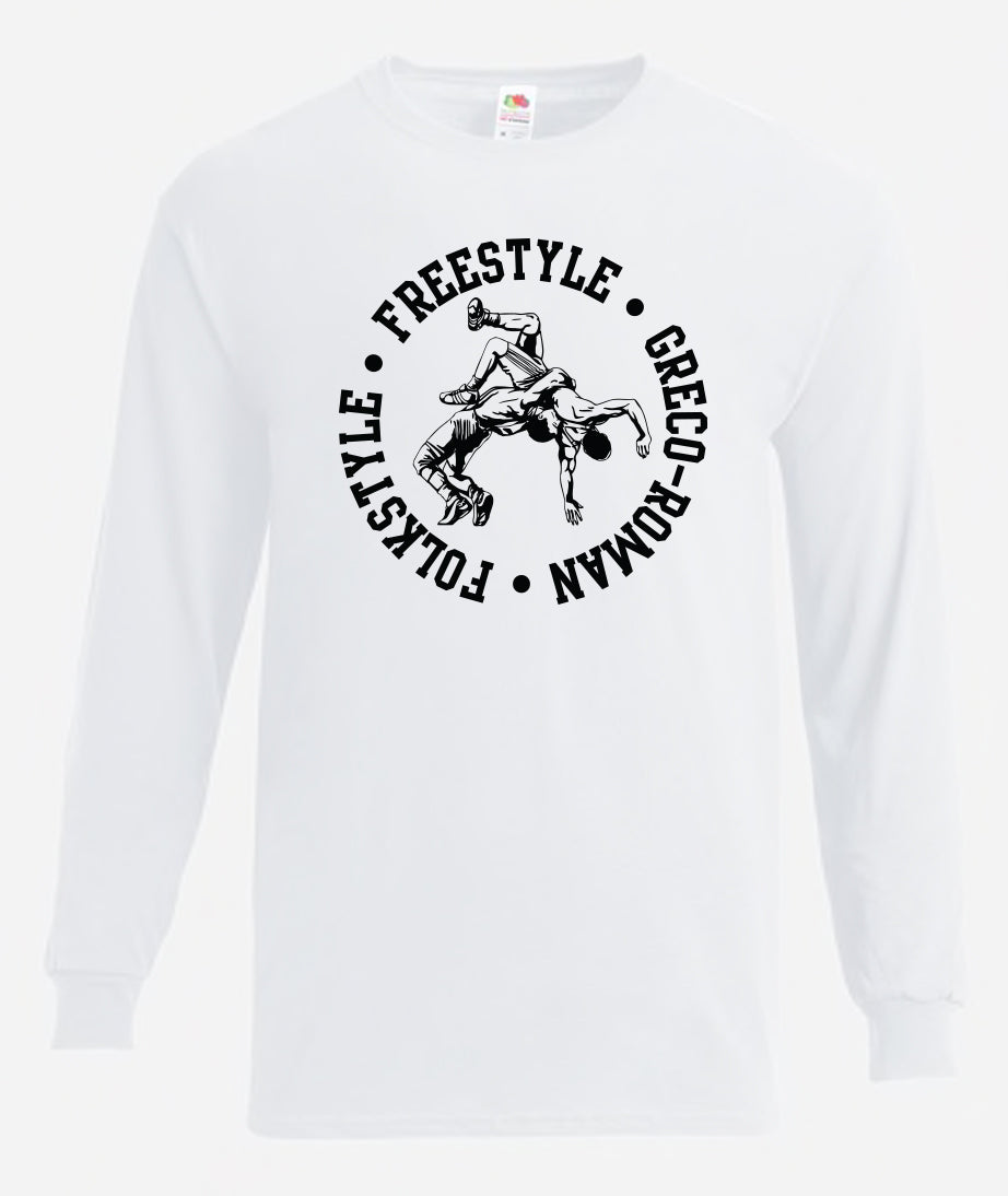 Folkstyle Freestyle Greco-Roman 2 Long Sleeve T-Shirt