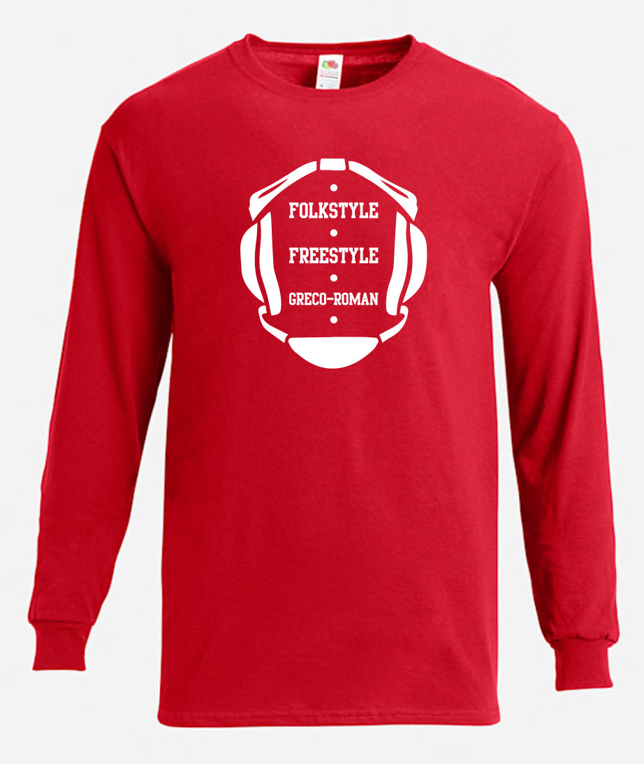 Folkstyle Freestyle Greco-Roman Long Sleeve T-Shirt